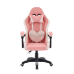 כסא גיימינג לילדים דגם Rocket – צבע ורוד לבן