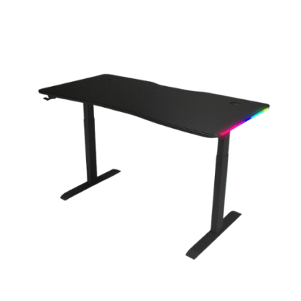 שולחן גיימינג מתכוונן Nordic Apex Frame RGB עם משטח לעכבר