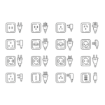 שקע עולמי עם מטען Nordic 25W GaN