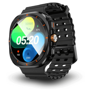 שעון חכם ספורט מסך עגול גדול עמיד למים Hoco Y29 Ultra שחור