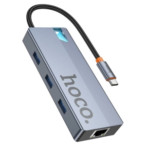 תחנת עגינה אוניברסלית מפצל 6 ב-1 תמיכה 100W דגם hoco HB51