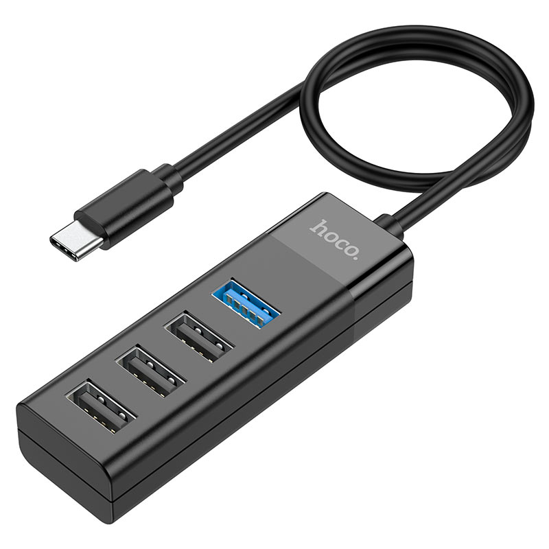 hoco-hb25-easy-mix-4in1-converter-type-c-to-usb3-3xusb2-hub