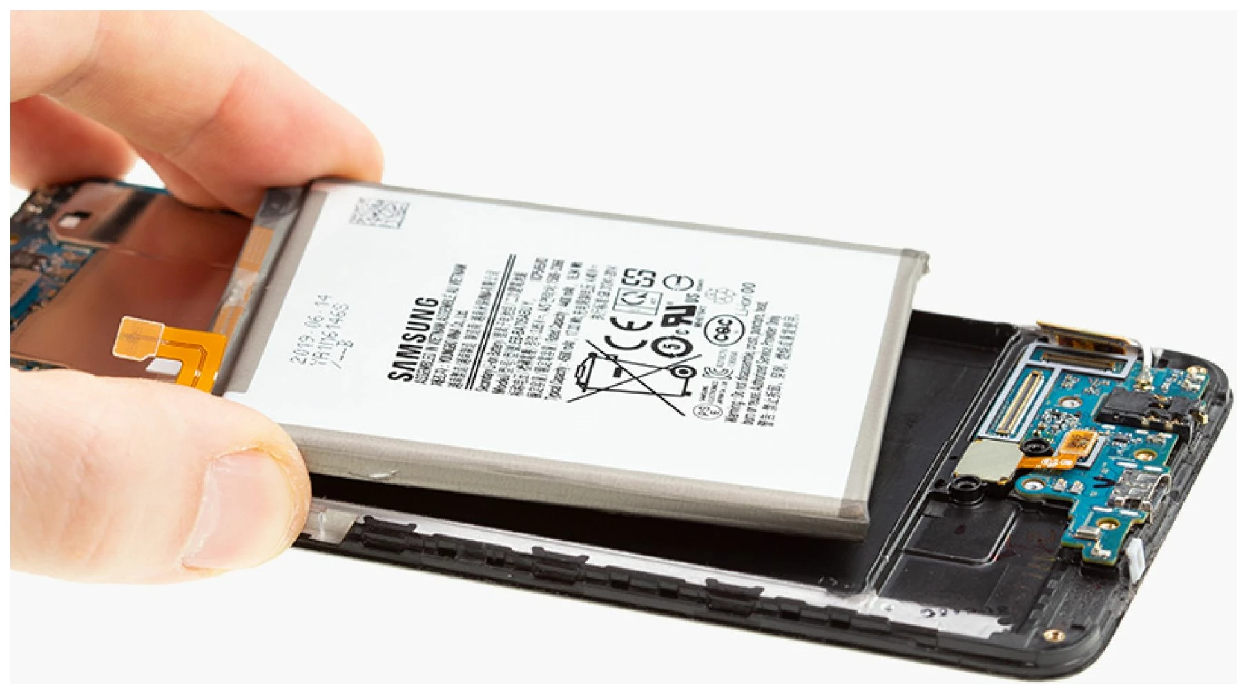 החלפת סוללה סמסונג