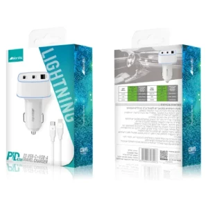 מטען רכב 43W כבל c to lightning מהיר מאוד