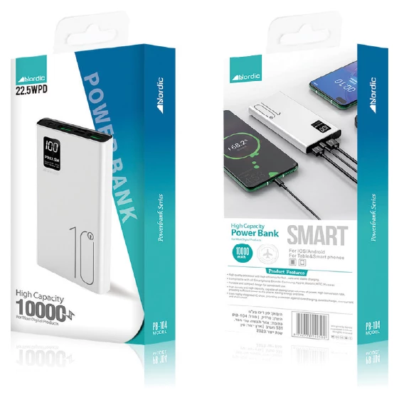 סוללת-גיבוי-10000mAh-PD-עם-צג-דיגיטלי-נורדיק