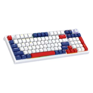 מקלדת גיימינג מכאנית אלחוטית Nordic GK96 צבע לבן